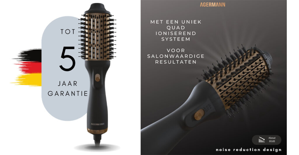 AGERMANN 4-in-1 Föhnborstel
