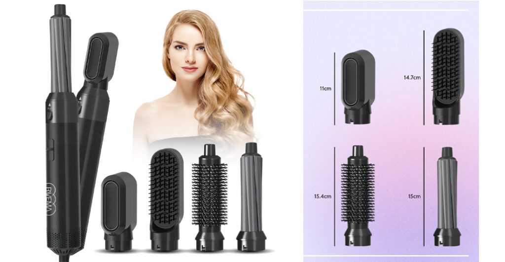 Rivema Luxe 5-in-1 Föhnborstel, multistyler